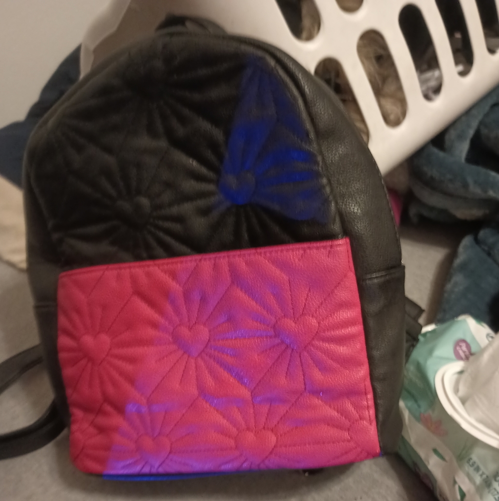 Black and red back pack